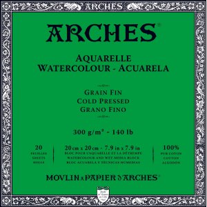 Bloc aquarelle Arches presss  froid 300g