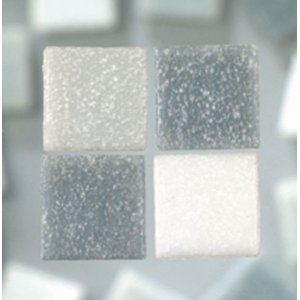 MosaixPro - mosaque de verre 10 x 10 mm - mlange gris 1 000 g ~ 1 500 pcs.