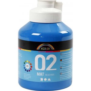 Peinture scolaire - Acrylique - bleu primaire - mate - 500 ml