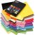 Carton color - couleurs mlanges - A4 - 100 g - feuille 16x10