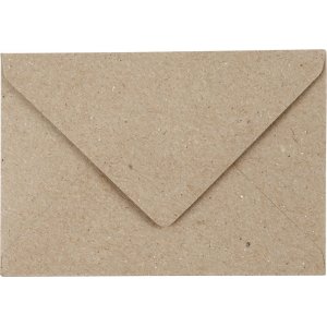 Enveloppe recycle - naturel - 7,8 x 11,5 cm - 50 pcs