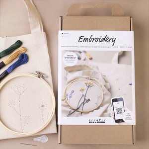 Commencez Kit DIY Broderie - Fleurs