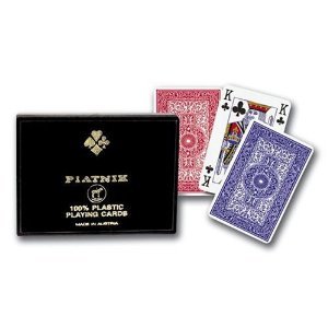 Cartes  jouer 100% plastique, doubles