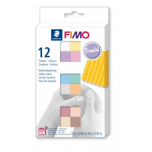 Set de modelage Fimo Soft 12x1/2 - Pastel