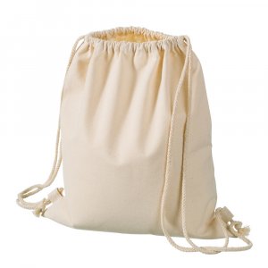 Sac  dos en coton 36x42 cm - naturel