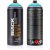 Peinture en arosol Montana Noir 400ml - True Cyan