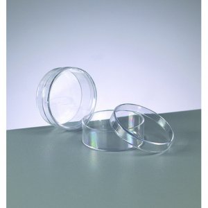 Rcipient en plastique 4 x 1,5 cm - rond transparent (PS)