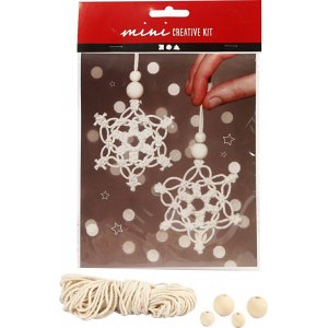 Mini Kit DIY - macram cristal de glace/flocon de neige