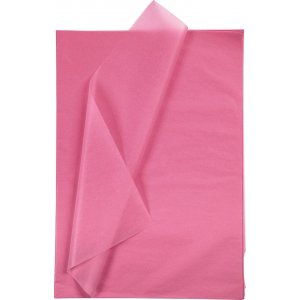 Papier de soie - rose - 50 x 70 cm - 14 g -10 feuilles