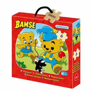 Ours en peluche puzzle en bois