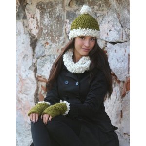 Patron de tricot - Bonnet, boucle et manchettes