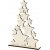 Sapin de Nol d'toiles - 21,5 x 29,8 cm