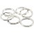 Bague brise - plaqu argent - 15 pcs