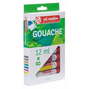 Gouache couleurs Art Creation 12 ml - 8 couleurs