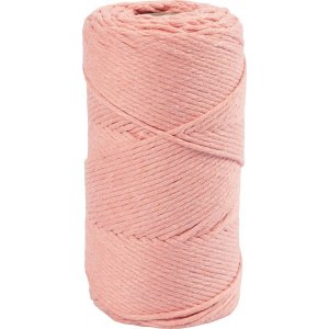 Fil macram - rose - 2 mm - 198 m