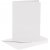 Cartes et enveloppes - blanc - 11,5 x 16,5 cm - 6 sets