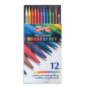 Progresso - crayons de couleur sans bois (lot de 12 ou 24)