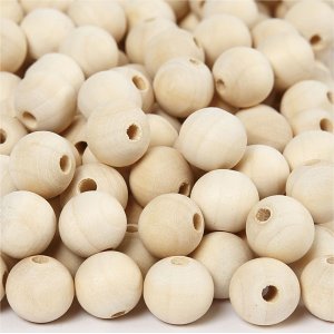 Perles en bois - 15 mm - 500 pcs