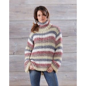 Patron tricot - Pull oversize col polo