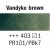 Rembrandt Aquarelle 5 ml - Brun Vandyke