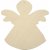 Anges en bois  suspendre - 6 pcs