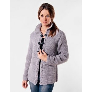 Patron tricot - Cardigan tricot mousse en fil double