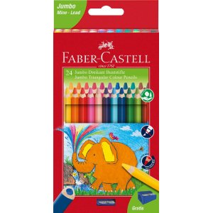 Crayons de couleur Jumbo Triangle - 24 couleurs