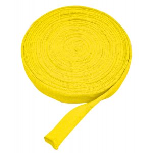 Tissu tricot tubulaire 3 cm jaune