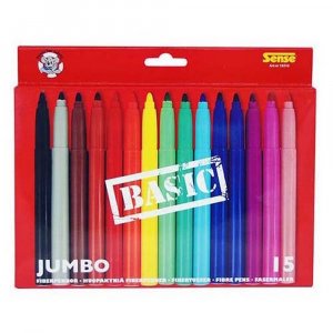 Stylos fibre Basic Jumbo Sense - 15 stylos