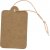 Etiquettes en carton fort - 25 x 40 mm - marron clair - 100 pcs