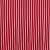 Duorand - Rouge  fines rayures blanches (n2) - 160 cm