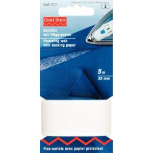 Ourlet fix avec papier support 30 mm blanc 5 m