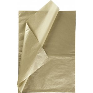 Papier de soie - dor - 50 x 70 cm - 14 g -25 feuilles