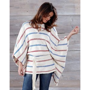 Patron tricot - Poncho tricot (motif pippi)