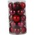 Boules de sapin de Nol - harmonie rouge - 6 cm - 20 pcs