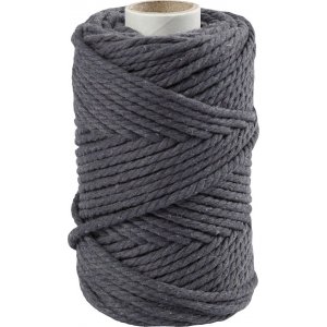 Fil macram - gris - 4 mm - 55 m