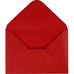 Enveloppe - rouge - 11,5 x 16 cm - 10 pcs