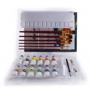 Coffret d'introduction Peintures aquarelle - 25 pices