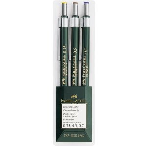 Set de stylos Faber-Castell Tk-Fine Vert - 3 Stylos