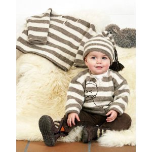 Patron tricot - Pull ray avec ou sans chat et bonnet brods