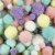 Pompons - couleurs pastel - paillettes - 400 g