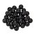 Perles en bois 8 mm - noires 80 pcs. diamtre du trou 2,3 mm