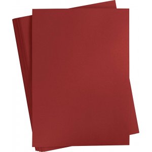 Carton color - rouge fonc - A2 - 180 g - 100 feuilles