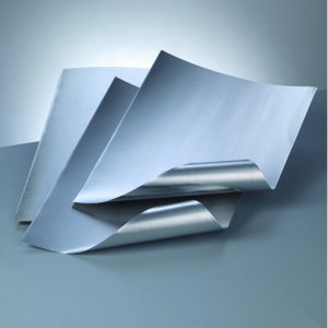 Dcoupes de papier d'aluminium 20 x 30 cm / 0,30 - argent / argent 2 feuilles