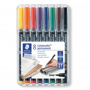 OH Pen Lumocolor Permanent 1-2,5 mm - 8 stylos