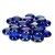 Boules de verre scintillantes 18 - 20 mm - bleues 100 g / 20 pcs.