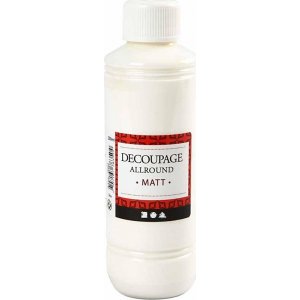 Vernis de dcoupage - polyvalent - mat - 250 ml