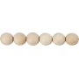 Perles en bois - 25 mm - 8 pcs