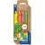 Crayons pour enfants Noris Junior 3-en-1 - Couleurs fluo - paquet de 4