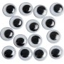 Yeux mobiles - non adhsifs - 8 mm - 40 pcs